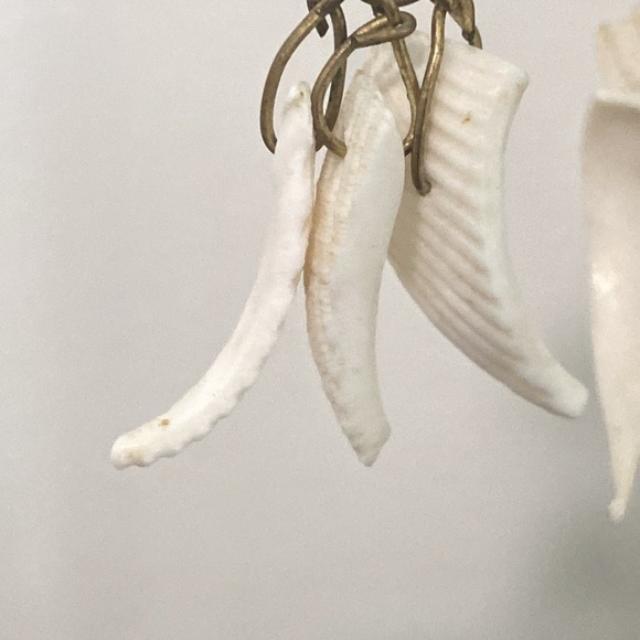 Hand Crafted Seashell Bohemian Drop Earrings Summer Beach Vacation Vintage - Picture 10 of 12